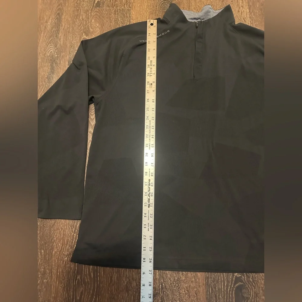 Under Armour Women 1/4 Zip Lightweight Black Pullover Top Running Hiking Walking - Picture 7 of 8